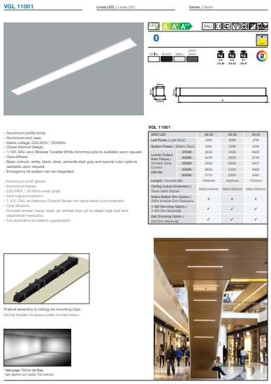 VGL 11001 Ürün Detayları