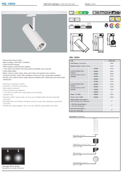 VGL 12004 Ürün Detayları