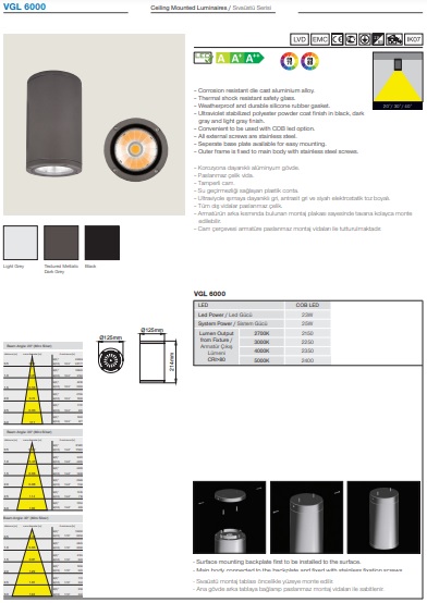 VGL 6000 Ürün Detayları