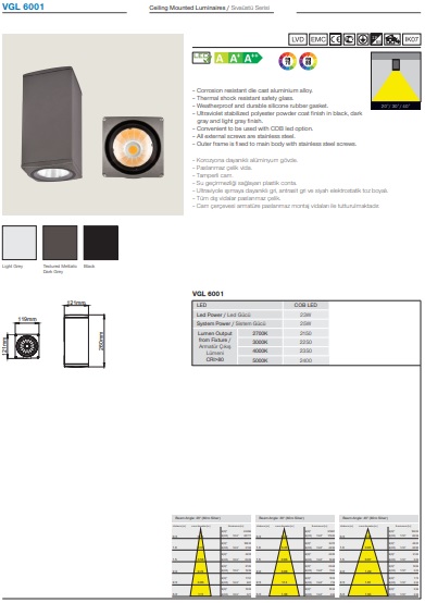 VGL 6001 Ürün Detayları