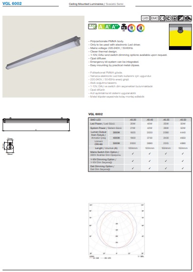 VGL 6002 Ürün Detayları