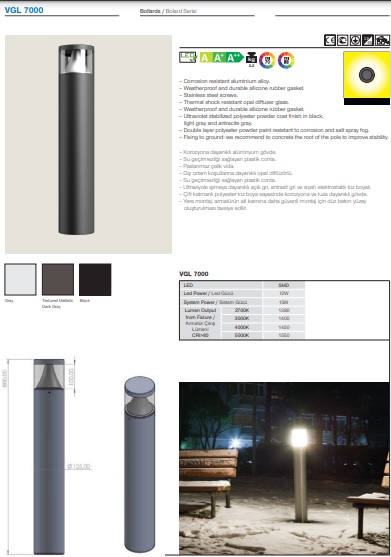 VGL 7000 Ürün Detayları