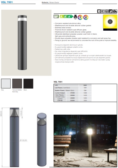 VGL 7001 Ürün Detayları