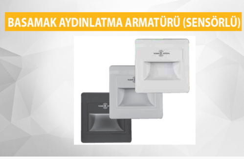 BASAMAK AYDINLATMA ARMATÜRÜ SENSÖRLÜ